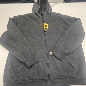 Carhartt Gray Full-Zip Hoodie